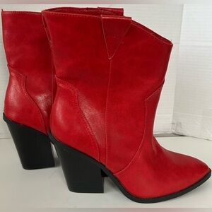 NEW Dv Dolce Vita Cherry Women's Nazareth Dressy Block-Heel Western Booties Sz.9